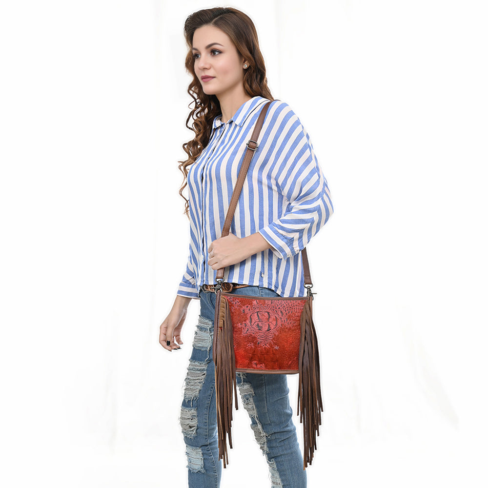 American Darling Cross Body I Crocodile Embossed Genuine Leather Women Bag Western Handbag Purse