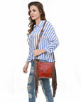 American Darling Cross Body I Crocodile Embossed Genuine Leather Women Bag Western Handbag Purse