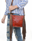 American Darling Cross Body I Crocodile Embossed Genuine Leather Women Bag Western Handbag Purse