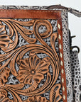 ADBG1566 Large Crossbody Hand Tooled Genuine Leather Women Bag Western Handbag Purse