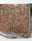 ADBG1566 Large Crossbody Hand Tooled Genuine Leather Women Bag Western Handbag Purse