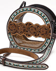 American Darling Canteen Beautifully Hand Tooled Genuine Leather women bag western handbag purse