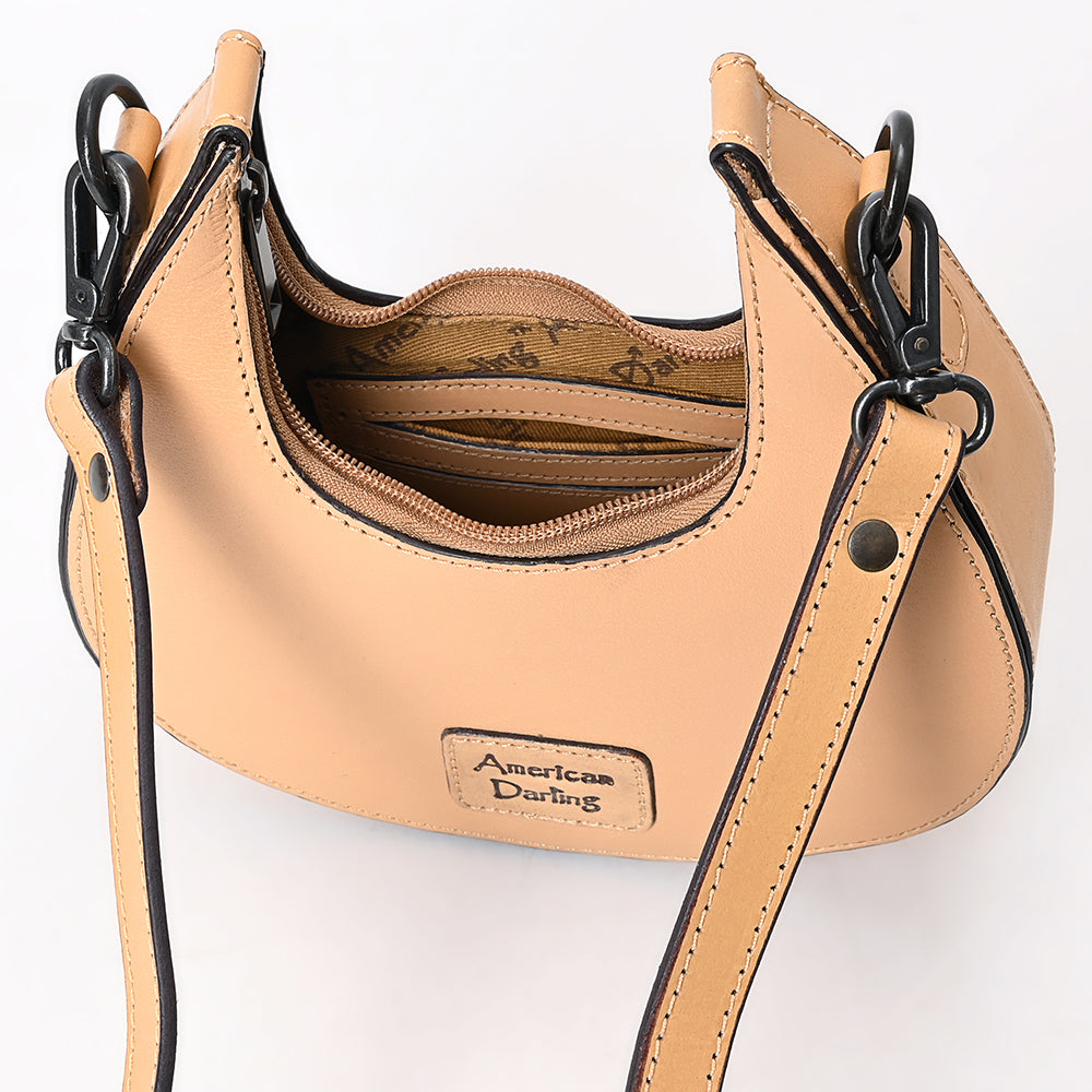 American Darling Crossbody Beautifully Hand Tooled Genuine Leather women bag western handbag purse