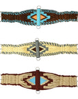 36" HILASON Western Horse Wool Rope Girth Turquoise