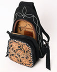 American Darling Sling Hand Tooled Genuine Leather Women Bag Western Handbag Purse