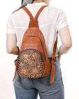 American Darling Sling Hand Tooled Genuine Leather Women Bag Western Handbag Purse