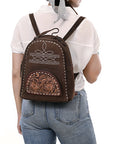 American Darling Backpack Hand Tooled Genuine Leather Women Bag Western Handbag Purse