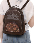 American Darling Backpack Hand Tooled Genuine Leather Women Bag Western Handbag Purse