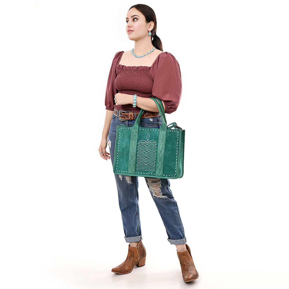 American Darling Tote Genuine Leather Women Bag Western Handbag Purse