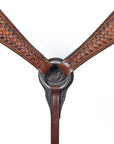 COMFYTACK Western Horse Headstall Breast Collar Set American Leather Tan