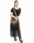 American Darling Large Crossbody Beautifully Hand Tooled  Crocodile embossed Genuine Leather women bag western handbag purse