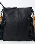 American Darling Large Crossbody Beautifully Hand Tooled  Crocodile embossed Genuine Leather women bag western handbag purse