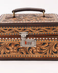 American Darling Hand Curved Genuine Leather Jewelry Case Bag