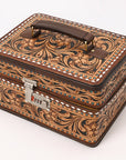 American Darling Hand Curved Genuine Leather Jewelry Case Bag