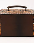 American Darling Hand Curved Genuine Leather Jewelry Case Bag