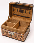 American Darling Hand Curved Genuine Leather Jewelry Case Bag