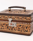 American Darling Hand Curved Genuine Leather Jewelry Case Bag