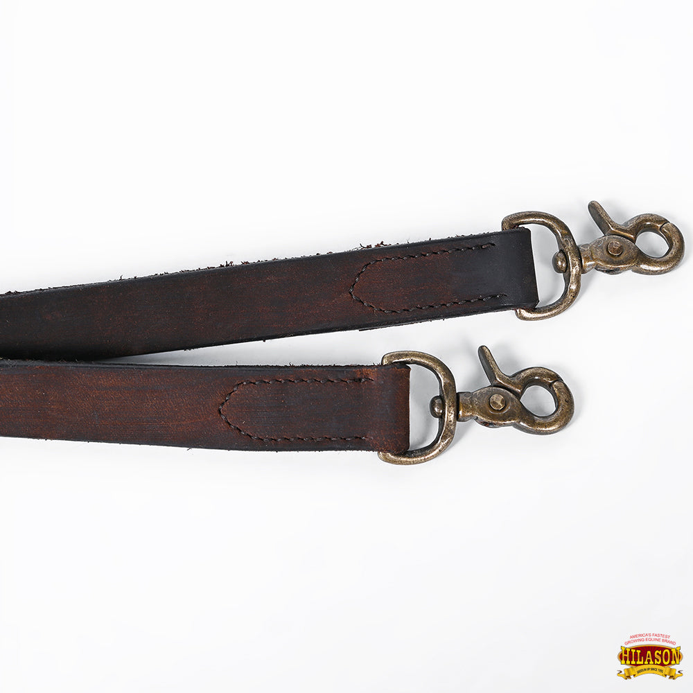 HILASON Western Genuine Leather Horse Split Reins | Riding-Reins | Reining-Reins
