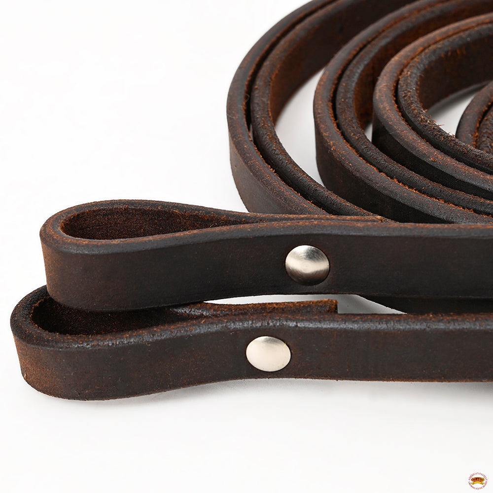 HILASON Western Genuine Leather Horse Split Reins | Riding-Reins | Reining-Reins