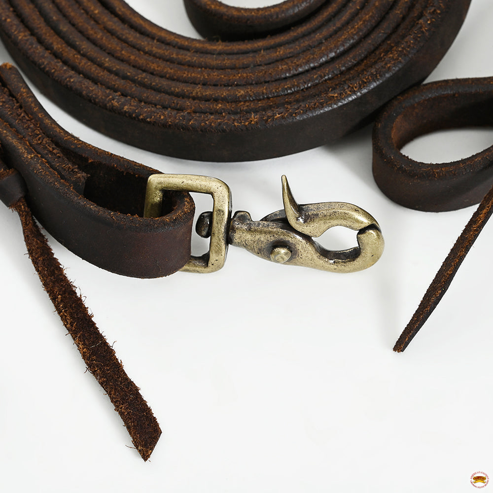 HILASON Western Genuine Leather Horse Split Reins | Riding-Reins | Reining-Reins