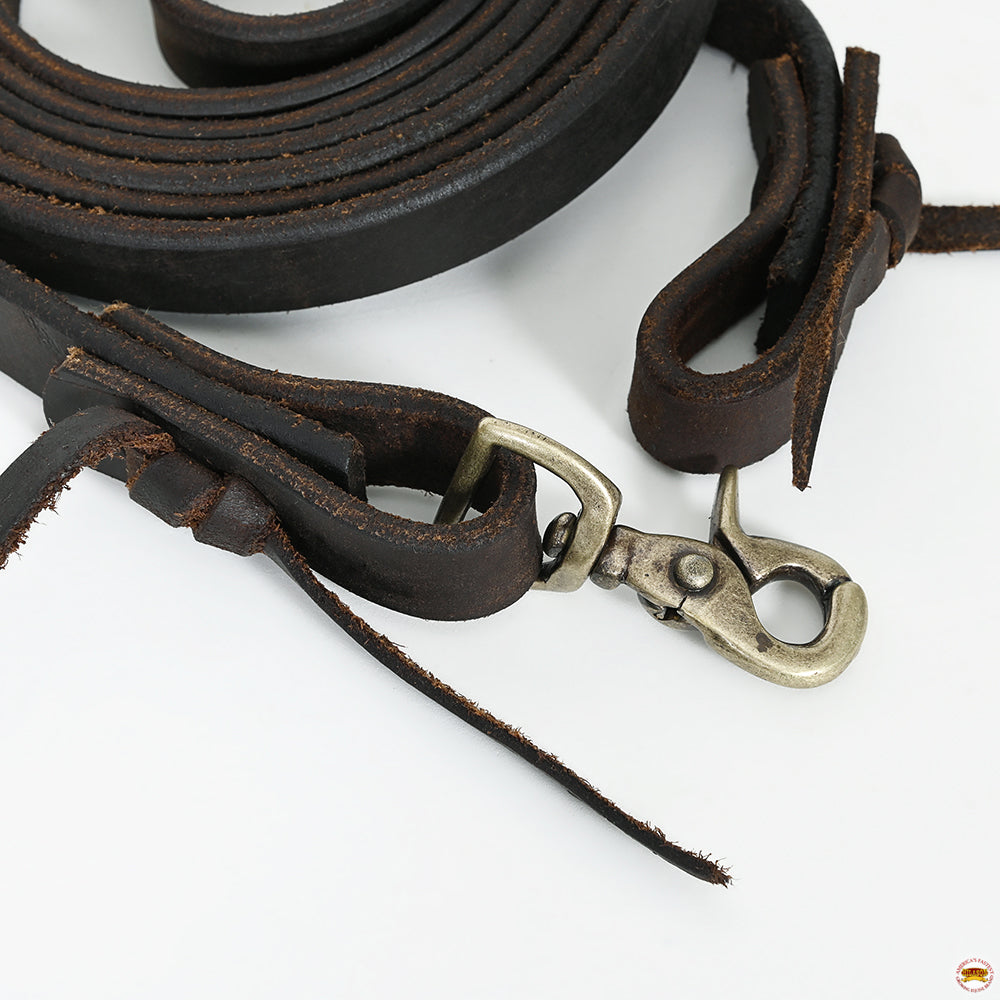 HILASON Western Genuine Leather Horse Split Reins | Riding-Reins | Reining-Reins