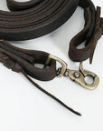 HILASON Western Genuine Leather Horse Split Reins | Riding-Reins | Reining-Reins