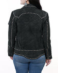 ADJKTLTR11 Genuine Suede leather Women shirt jacket dress ladies girl
