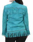 ADJKTLTR12 Genuine Suede leather Women shirt jacket dress ladies girl