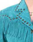 ADJKTLTR12 Genuine Suede leather Women shirt jacket dress ladies girl