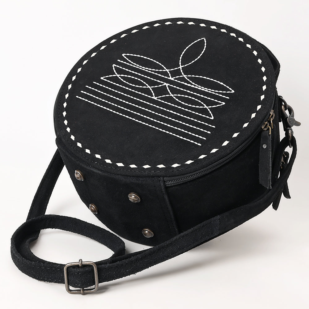 American Darling Canteen Genuine Suede Leather Women Bag Western Handbag Purse