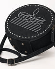 American Darling Canteen Genuine Suede Leather Women Bag Western Handbag Purse