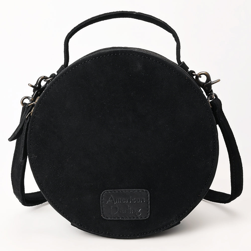 American Darling Canteen Genuine Suede Leather Women Bag Western Handbag Purse