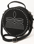 American Darling Canteen Genuine Suede Leather Women Bag Western Handbag Purse