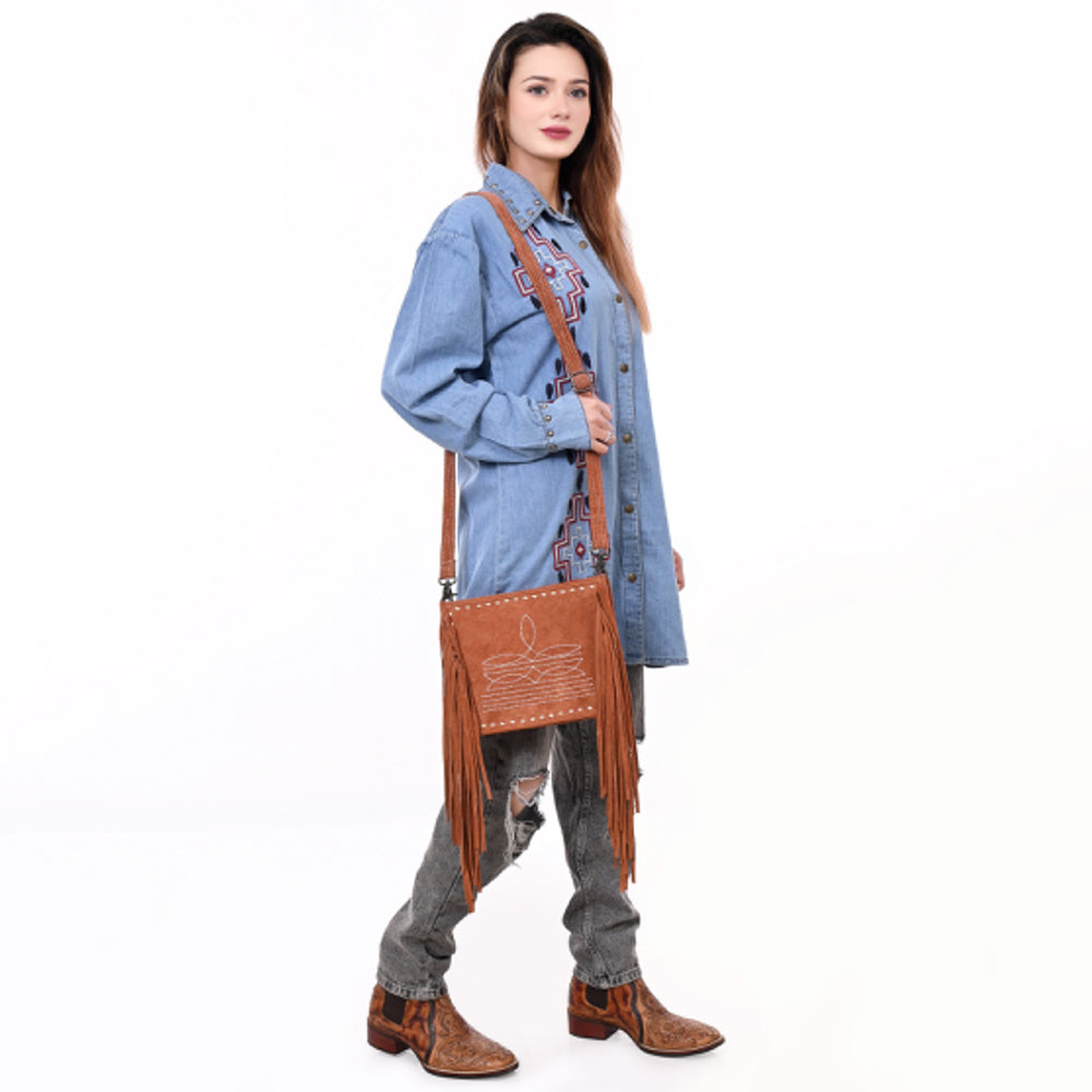 American Darling Cross Body I Genuine Leather Women Bag Western Handbag Purse