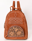 American Darling Backpack Hand Tooled Genuine Leather Women Bag Western Handbag Purse