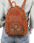 American Darling Backpack Hand Tooled Genuine Leather Women Bag Western Handbag Purse