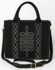 American Darling Tote Genuine Suede Leather Women Bag Western Handbag Purse