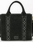 American Darling Tote Genuine Suede Leather Women Bag Western Handbag Purse