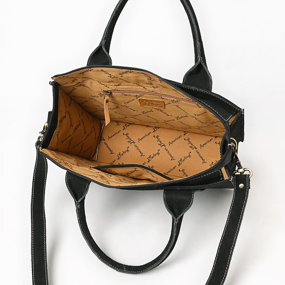 American Darling Tote Genuine Suede Leather women bag western handbag