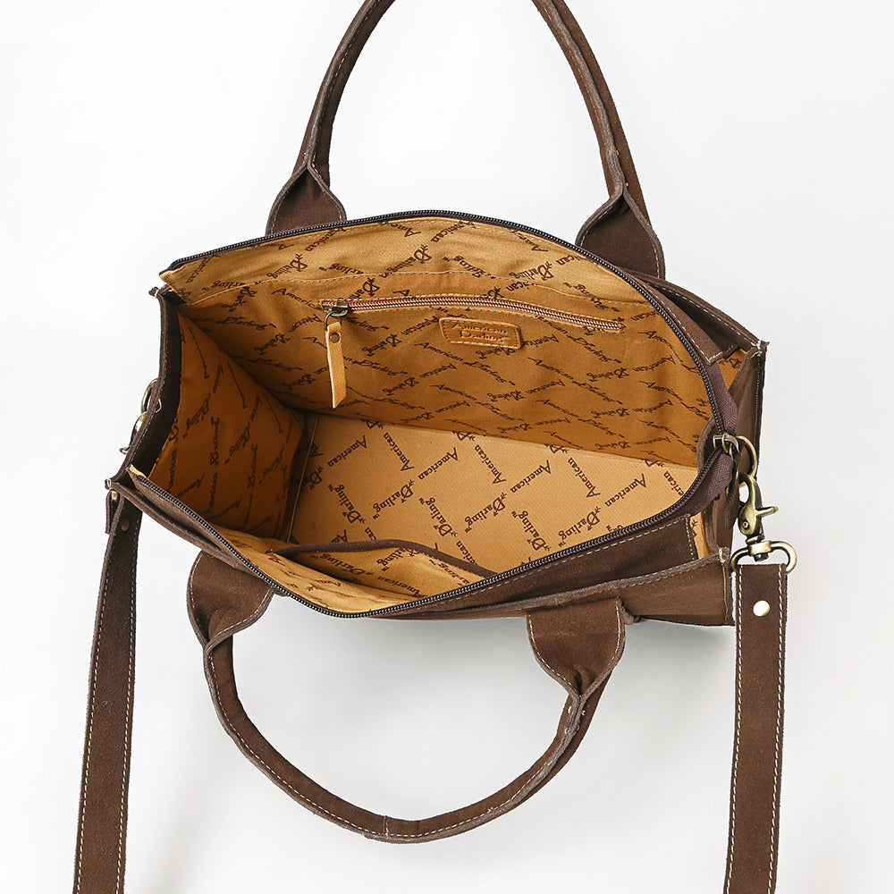 American Darling Tote Genuine Suede Leather women bag western handbag
