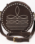 American Darling Canteen Genuine Suede Leather women bag western handbag purse