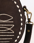 American Darling Canteen Genuine Suede Leather women bag western handbag purse