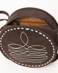 American Darling Canteen Genuine Suede Leather women bag western handbag purse