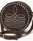 American Darling Canteen Genuine Suede Leather women bag western handbag purse