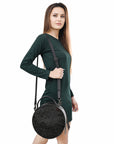 American Darling Canteen Crocodile Embossed Genuine Leather Women Bag Western Handbag Purse