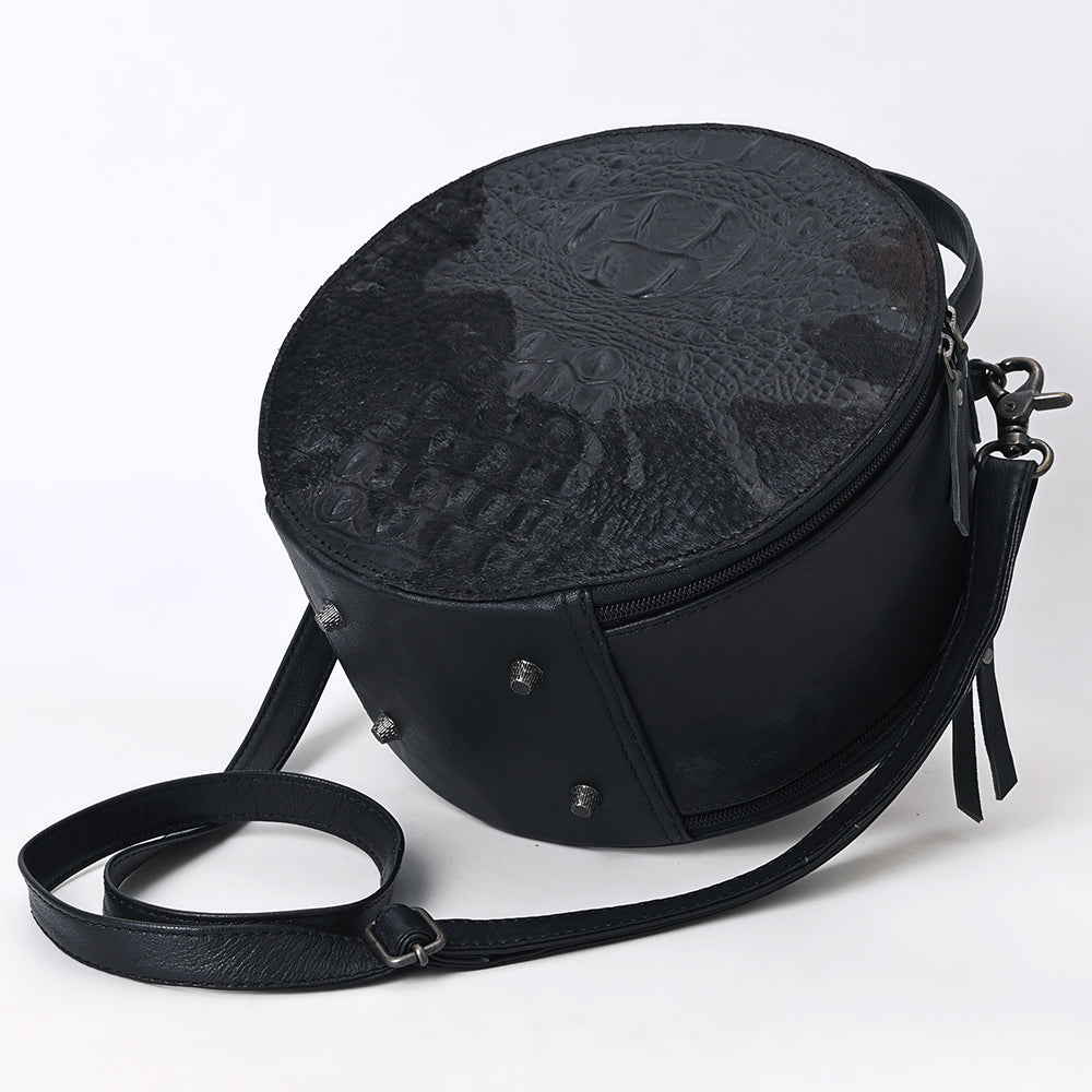 American Darling Canteen Crocodile Embossed Genuine Leather Women Bag Western Handbag Purse