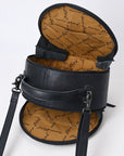 American Darling Canteen Crocodile Embossed Genuine Leather Women Bag Western Handbag Purse
