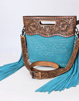 American Darling Crossbody Hand Tooled Genuine Suede Leather Women Bag Western Handbag Purse