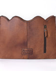 American Darling Crossbody Hand Tooled Hair On Genuine Leather Women Bag Western Handbag Purse