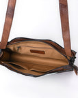 American Darling Crossbody Hand Tooled Hair On Genuine Leather Women Bag Western Handbag Purse